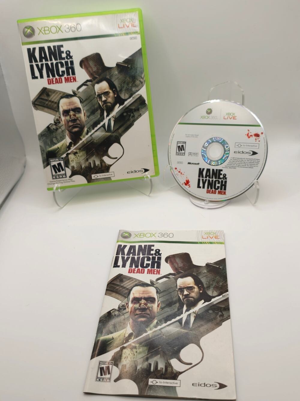 Kane & Lynch Dead Men Xbox 360 CIB Complete Eidos